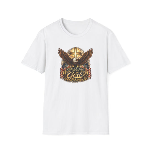 ONE NATION UNDER GOD - Unisex Softstyle T-Shirt