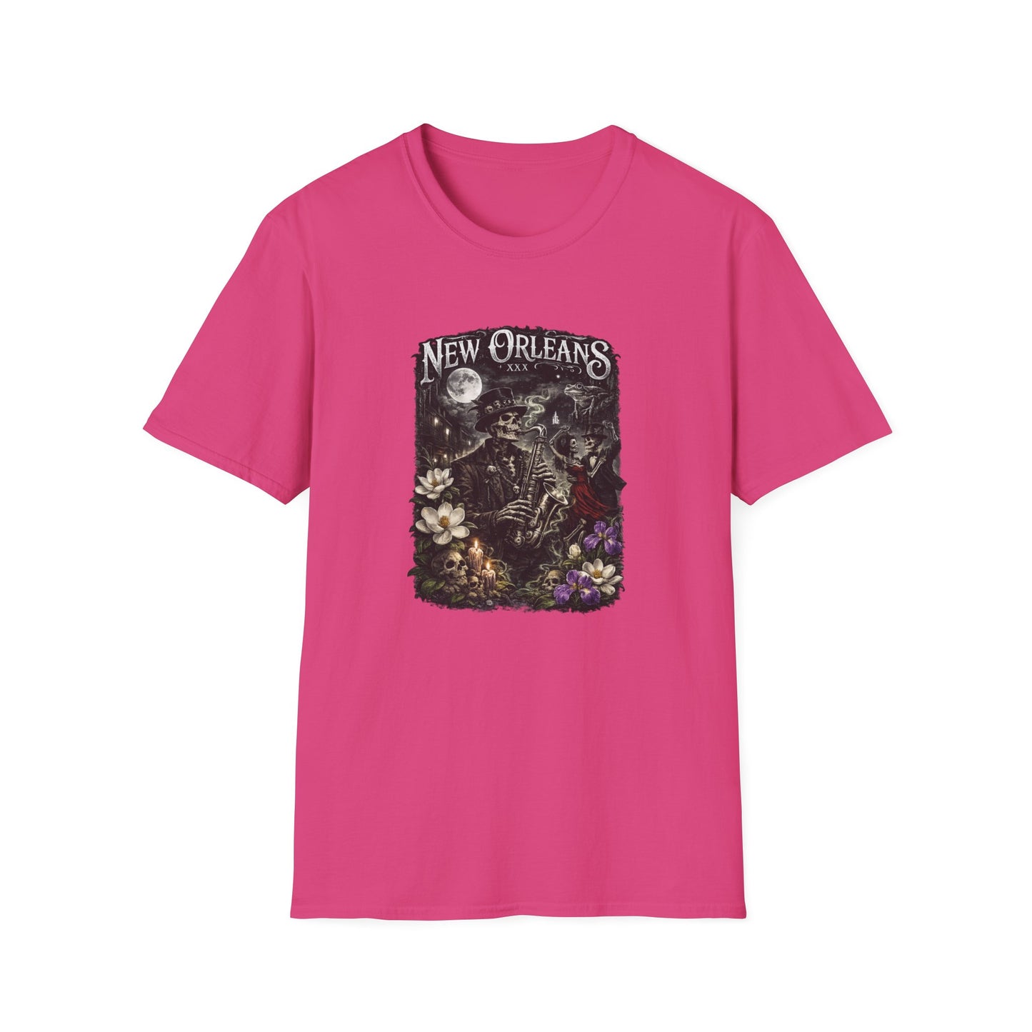 NEW ORLEAN JAZZ VOODOO -  Unisex Soft Style T-Shirt