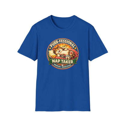 PURR-FESSIONAL NAP TAKER - Unisex Soft Style T-Shirt