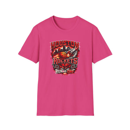 HOUSTON ROCKETS-RUN AS ONE - Unisex Soft Style T-shirt