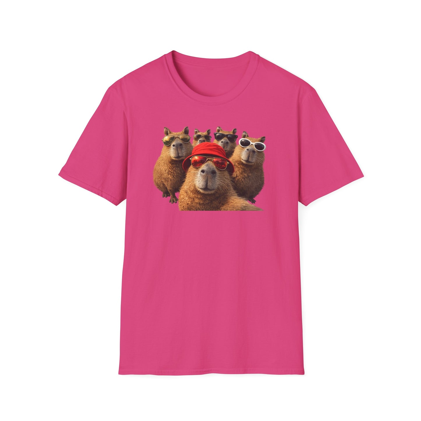 SELFIE TIME - CAPYBARAS - Unisex Soft Style T-Shirt