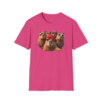 SELFIE TIME - CAPYBARAS - Unisex Soft Style T-Shirt