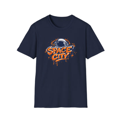 SPACE CITY-GRAFFITI ART - Unisex Soft Style T-shirt