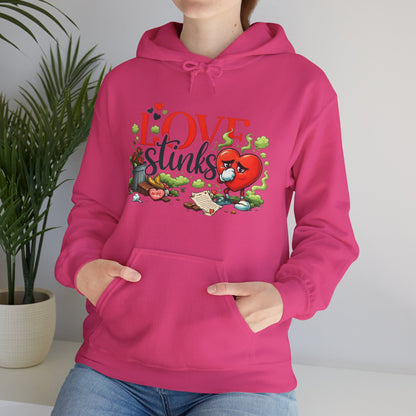Love Stinks Hoodie | Funny Anti-Valentine Graphic Pull-Over