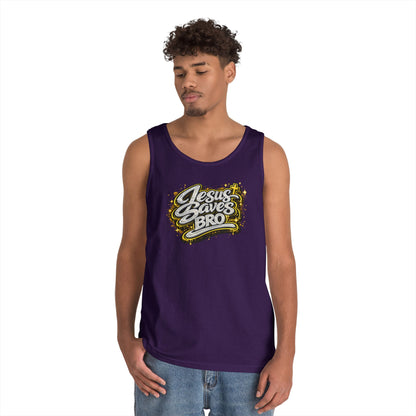 JESUS SAVES BRO - Men's Cotton Tank Top
