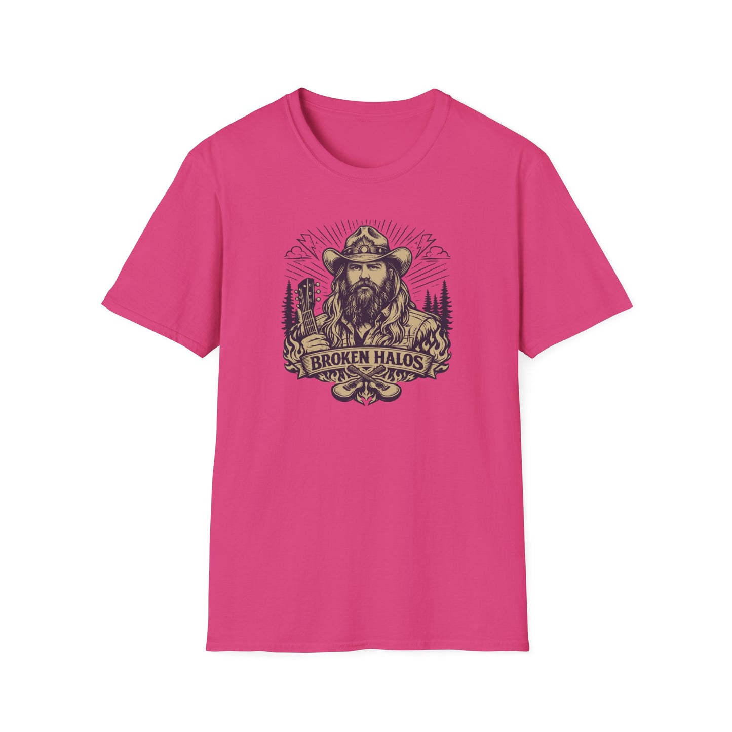 Chris Stapleton - BROKEN HALOS - Unisex Soft Style T-Shirt