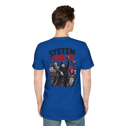 SYSTEM FAILURE - (Front/Back Print) - Unisex Soft Style T-Shirt