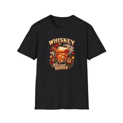 WHISKEY FLAVORED KISSES - Unisex Soft Style T-Shirt
