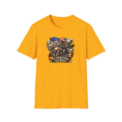 RIDING TIL DEATH - Unisex Softstyle T-Shirt