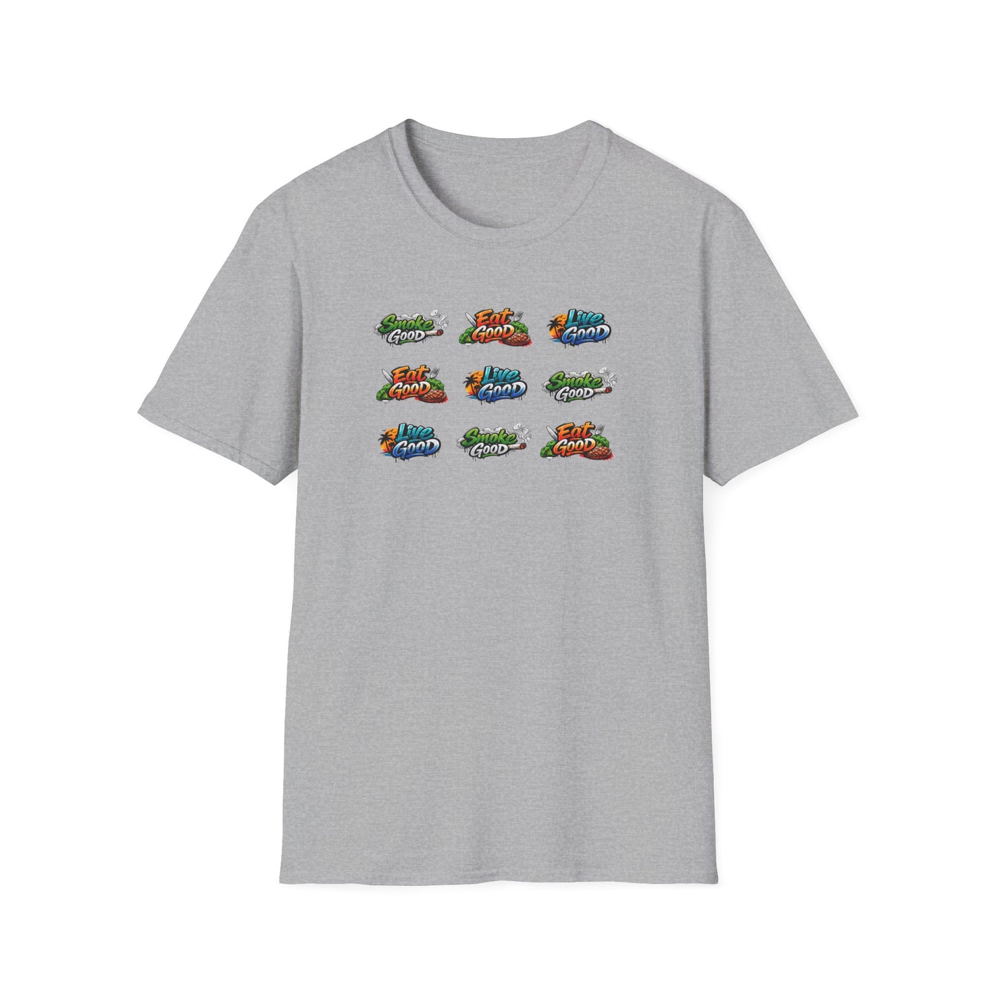 SMOKE GOOD-EAT GOOD-LIVE GOOD - Unisex Softstyle T-Shirt