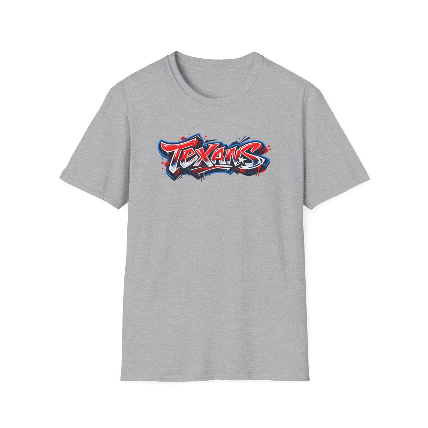 TEXANS-GRAFFITI ART  - Unisex Soft Style T-Shirt