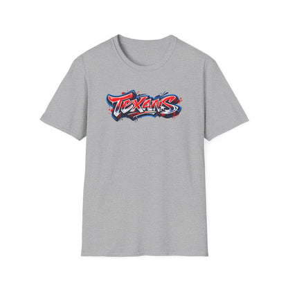 TEXANS-GRAFFITI ART  - Unisex Soft Style T-Shirt