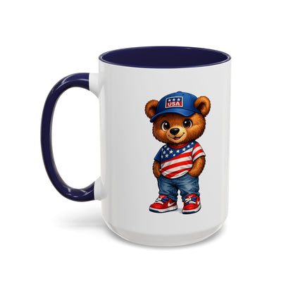 BERRY - REPPIN THE USA - Accent Coffee Mug (11, 15oz)
