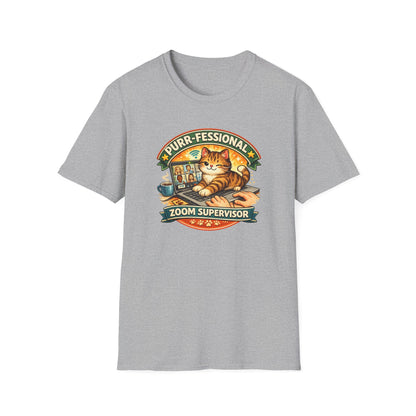 PURR-FESSIONAL ZOOM SUPERVISOR - Unisex Soft Style T-Shirt