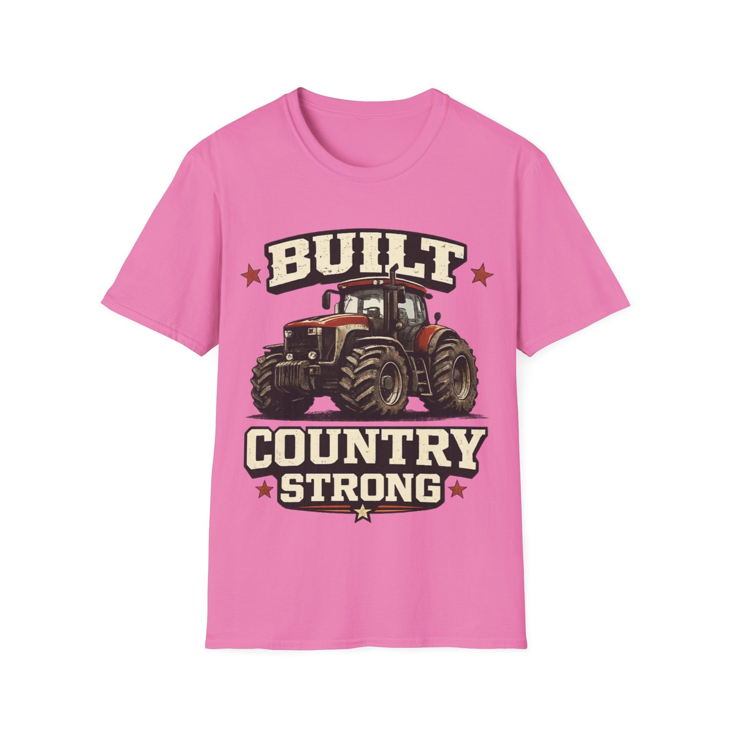 BUILT COUNTRY STRONG - ((BIG PRINT)) - Unisex Soft Style T-Shirt