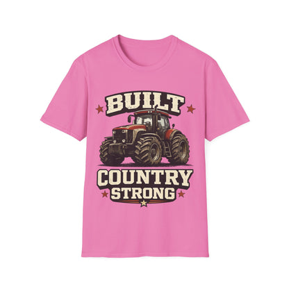 BUILT COUNTRY STRONG - ((BIG PRINT)) - Unisex Soft Style T-Shirt