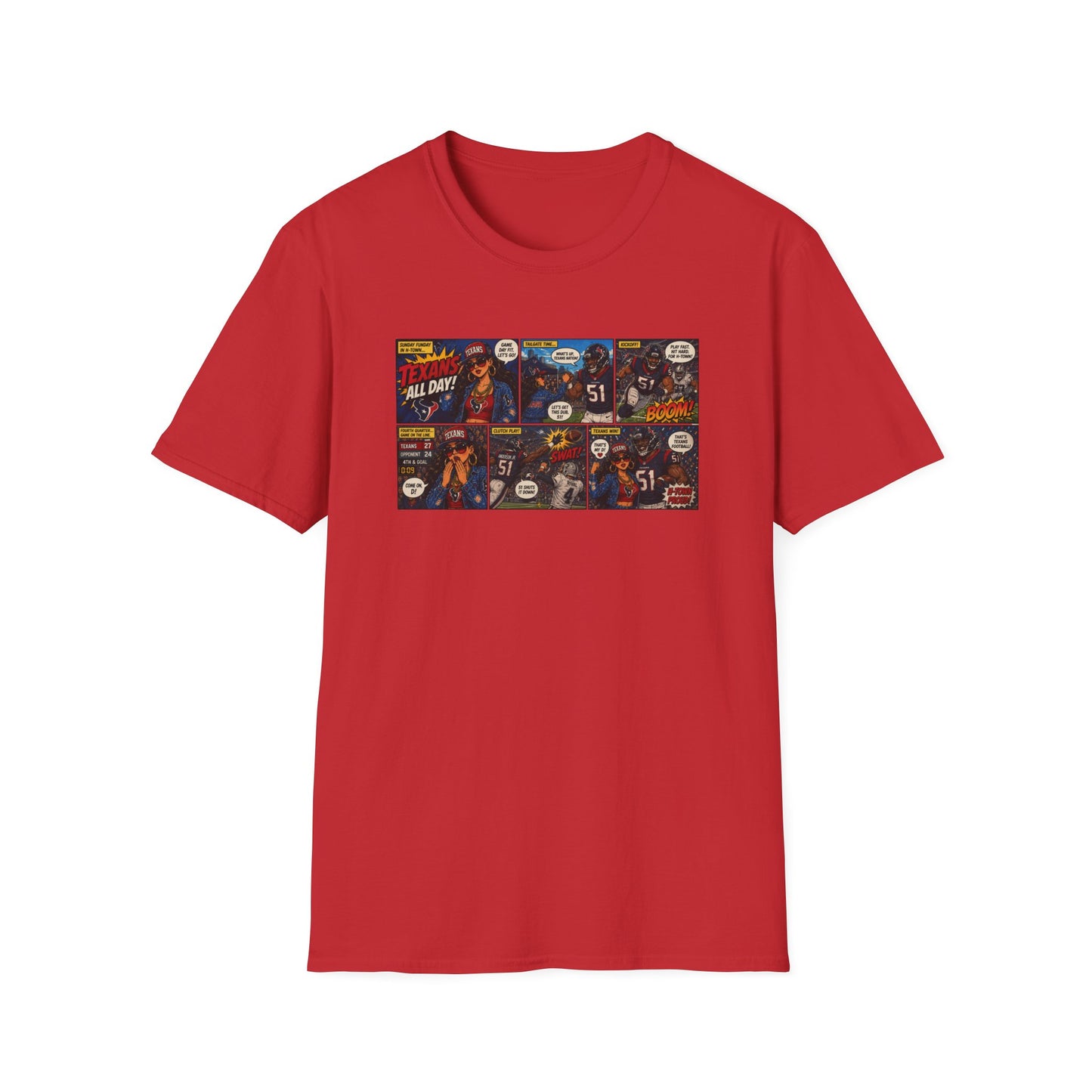 Comic Strip Graphic T‑Shirt — Retro Pop Art Panels