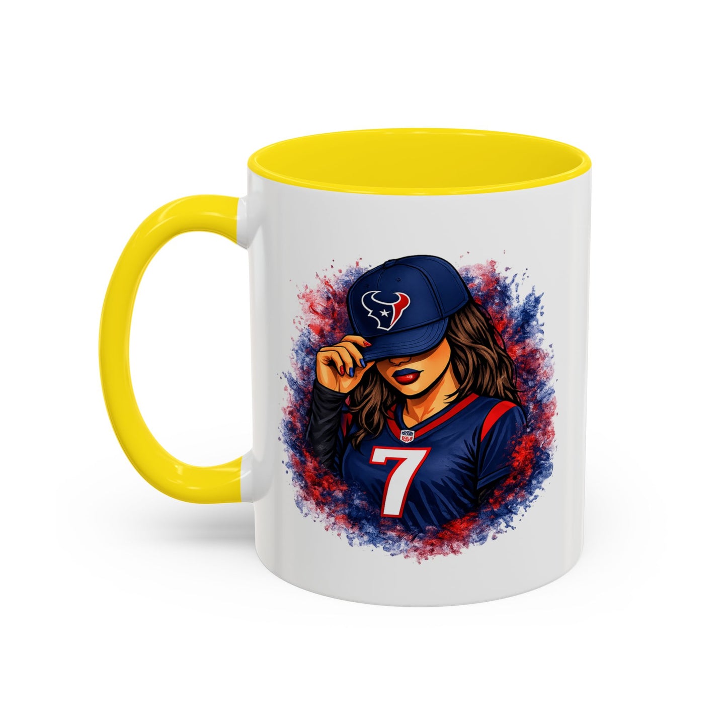 TEXANS GIRL REPPIN - Accent Coffee Mug (11, 15oz)