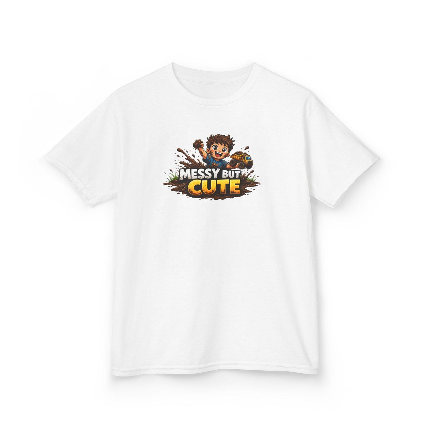 MESSY BUT CUTE - Kids Cotton Tee