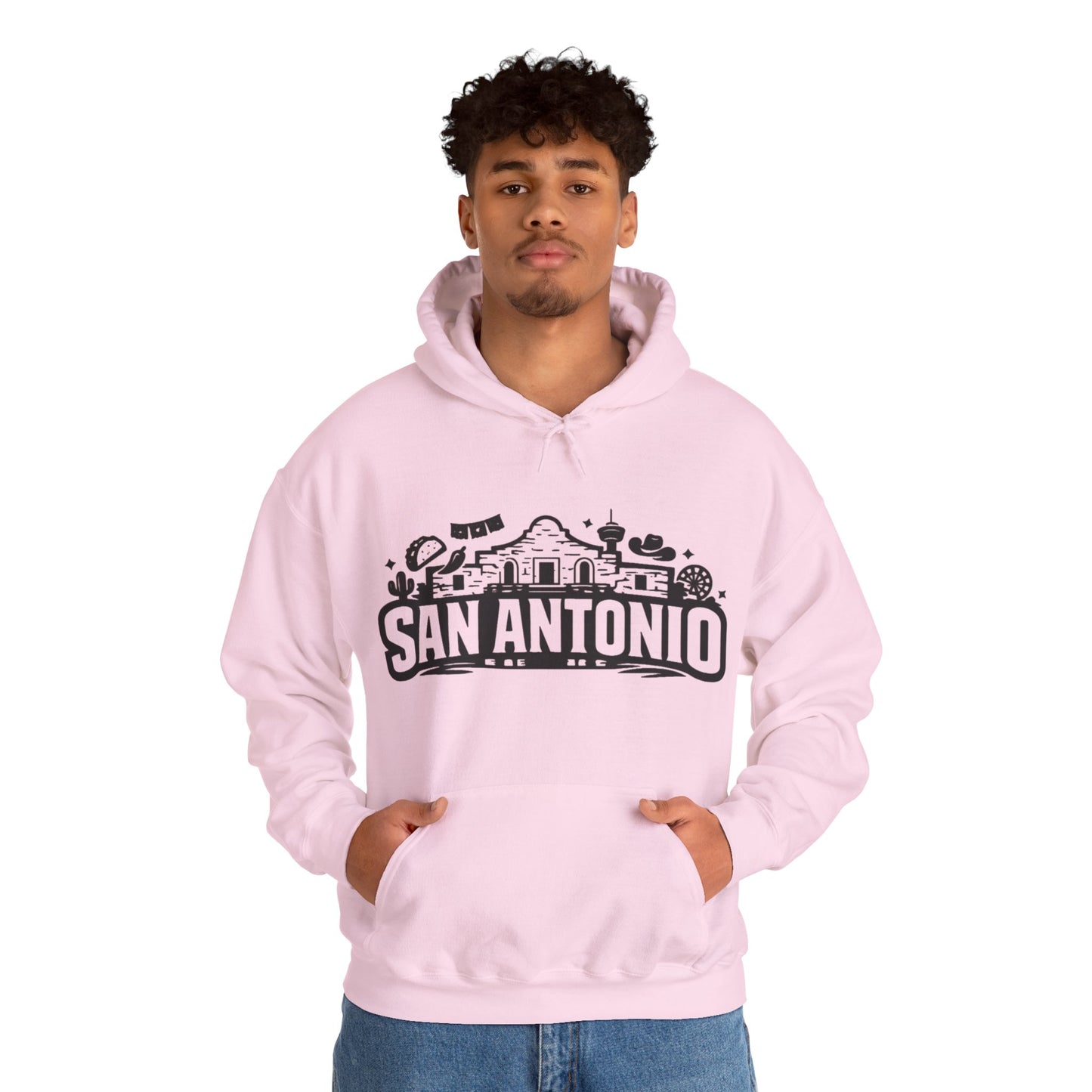 San Antonio Hoodie | Alamo City Texas Pride Graphic Unisex Pull-Over