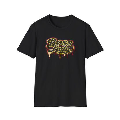 BOSS LADY-STITCHED DRIP - Unisex Soft Style T-Shirt