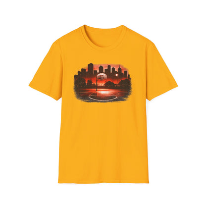 Street B-Ball Court - Unisex Soft Style T-Shirt