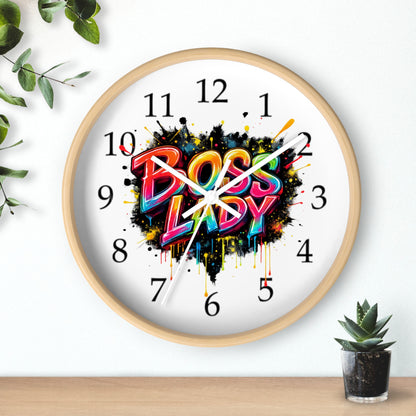 Boss Lady Wall Clock | Empowering Home Decor Gift for Women