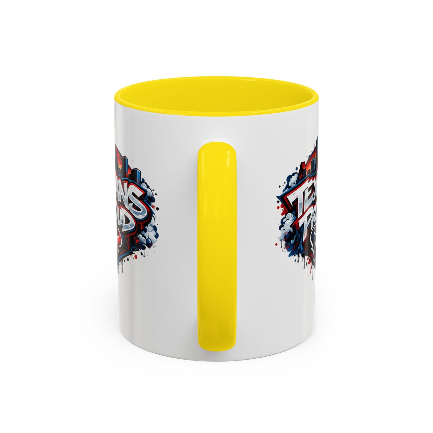 TEXANS PROUD - Accent Coffee Mug (11, 15oz)