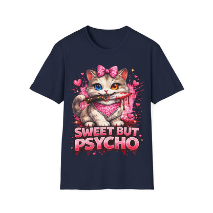 SWEET BUT PSYCHO - ((BIG PRINT))  Unisex Soft Style T-Shirt