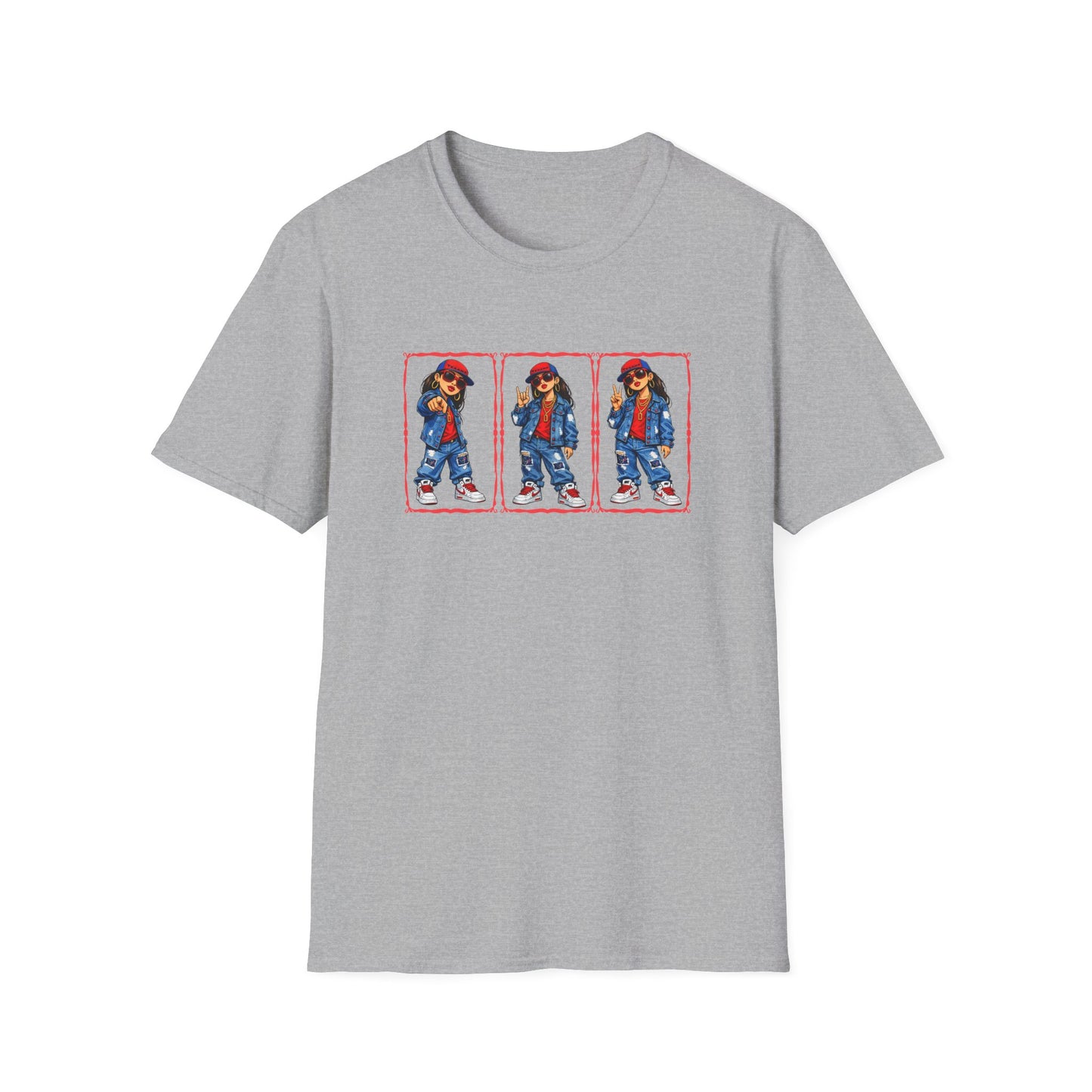 GIRL REPPING THE TEXANS - Unisex Soft Style T-Shirt