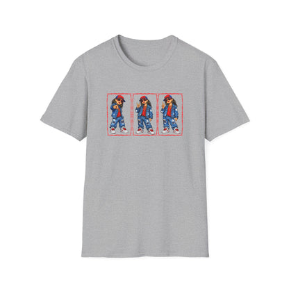 GIRL REPPING THE TEXANS - Unisex Soft Style T-Shirt