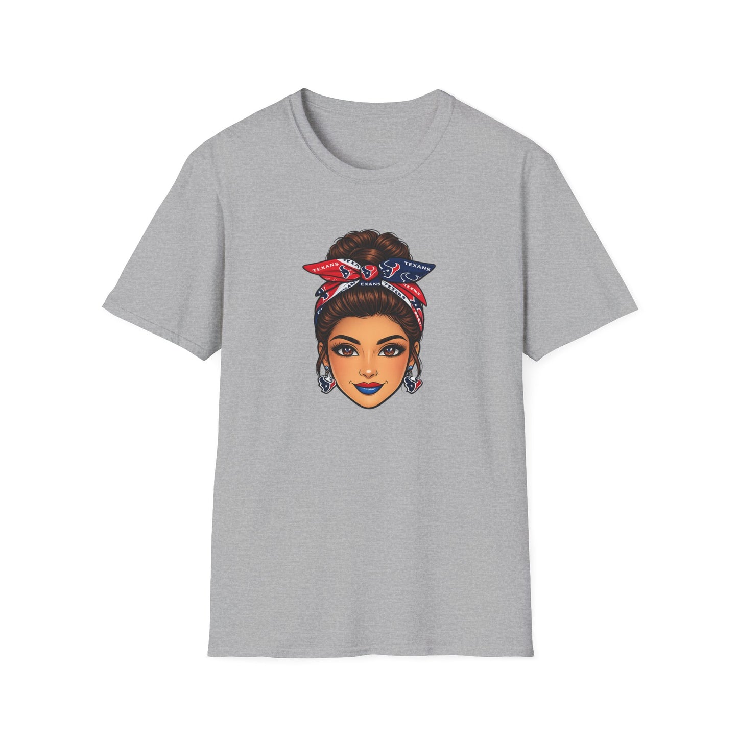 TEXANS FAN GIRL-FACE - Unisex Soft Style T-Shirt