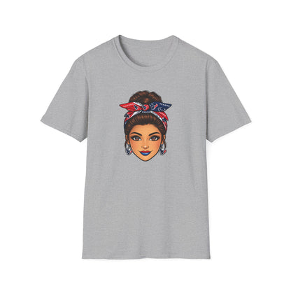 TEXANS FAN GIRL-FACE - Unisex Soft Style T-Shirt