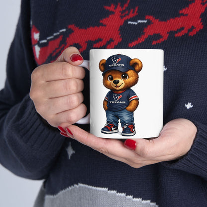 TEXANS BEAR - Ceramic Mug, (11oz, 15oz)