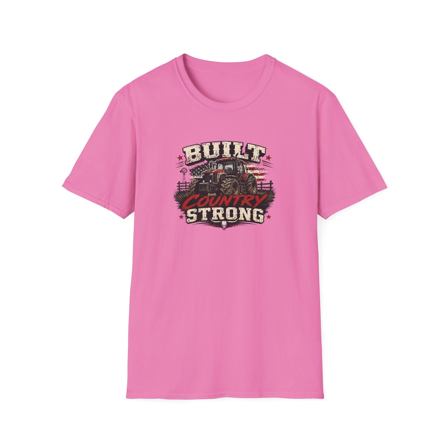 BUILT COUNTRY STRONG - Unisex Soft Style T-Shirt