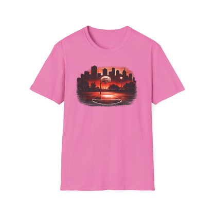 Street B-Ball Court - Unisex Soft Style T-Shirt