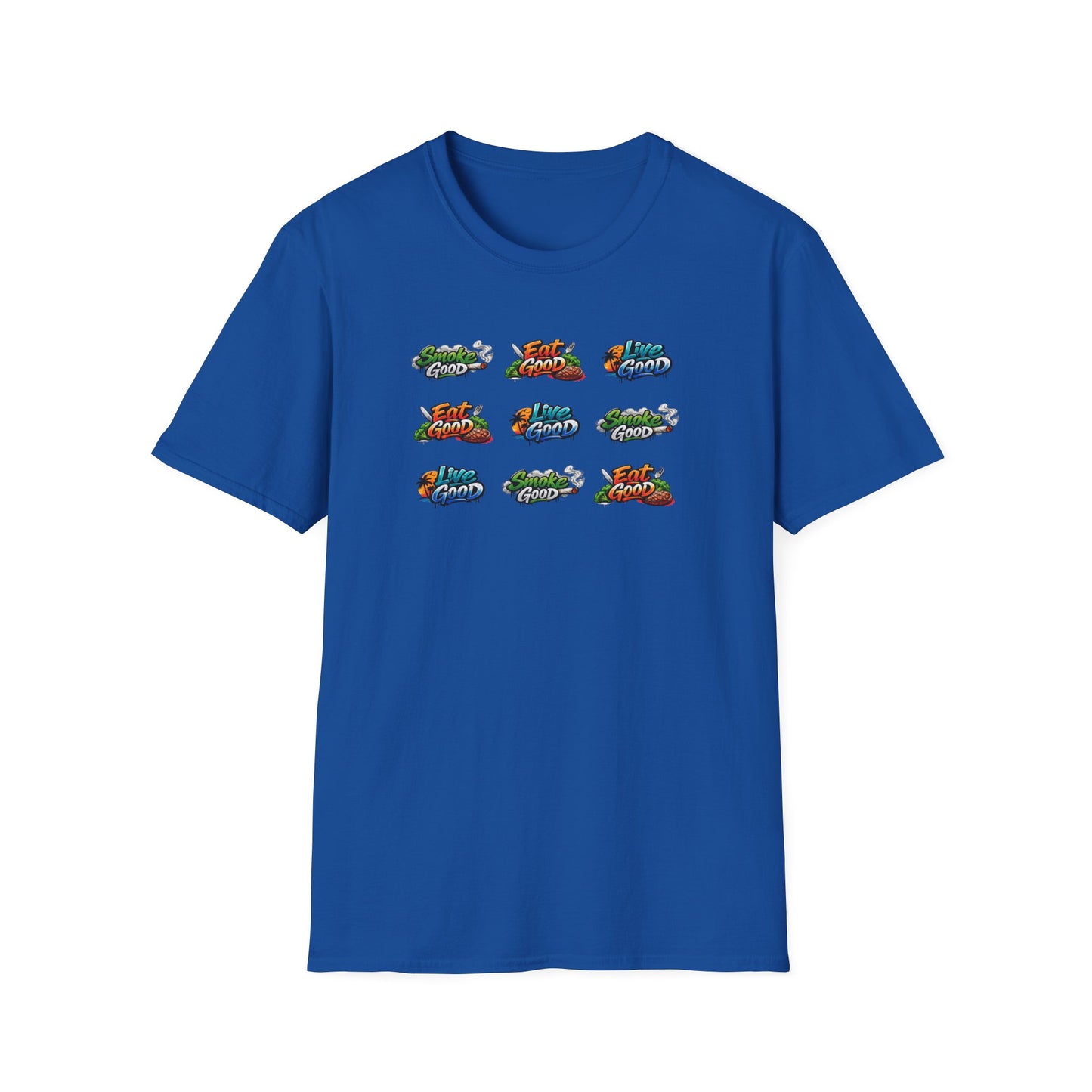SMOKE GOOD-EAT GOOD-LIVE GOOD - Unisex Softstyle T-Shirt