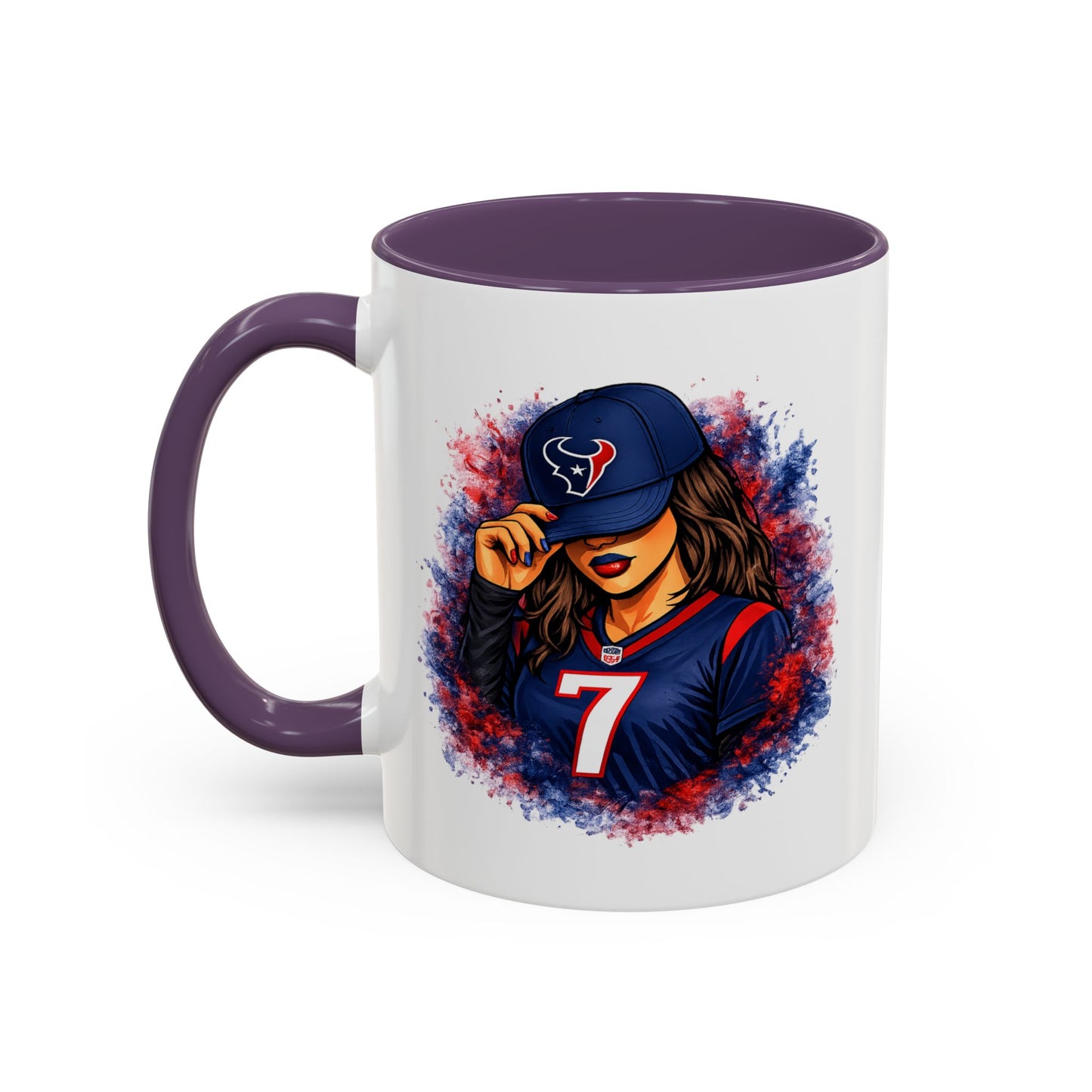 TEXANS GIRL REPPIN - Accent Coffee Mug (11, 15oz)