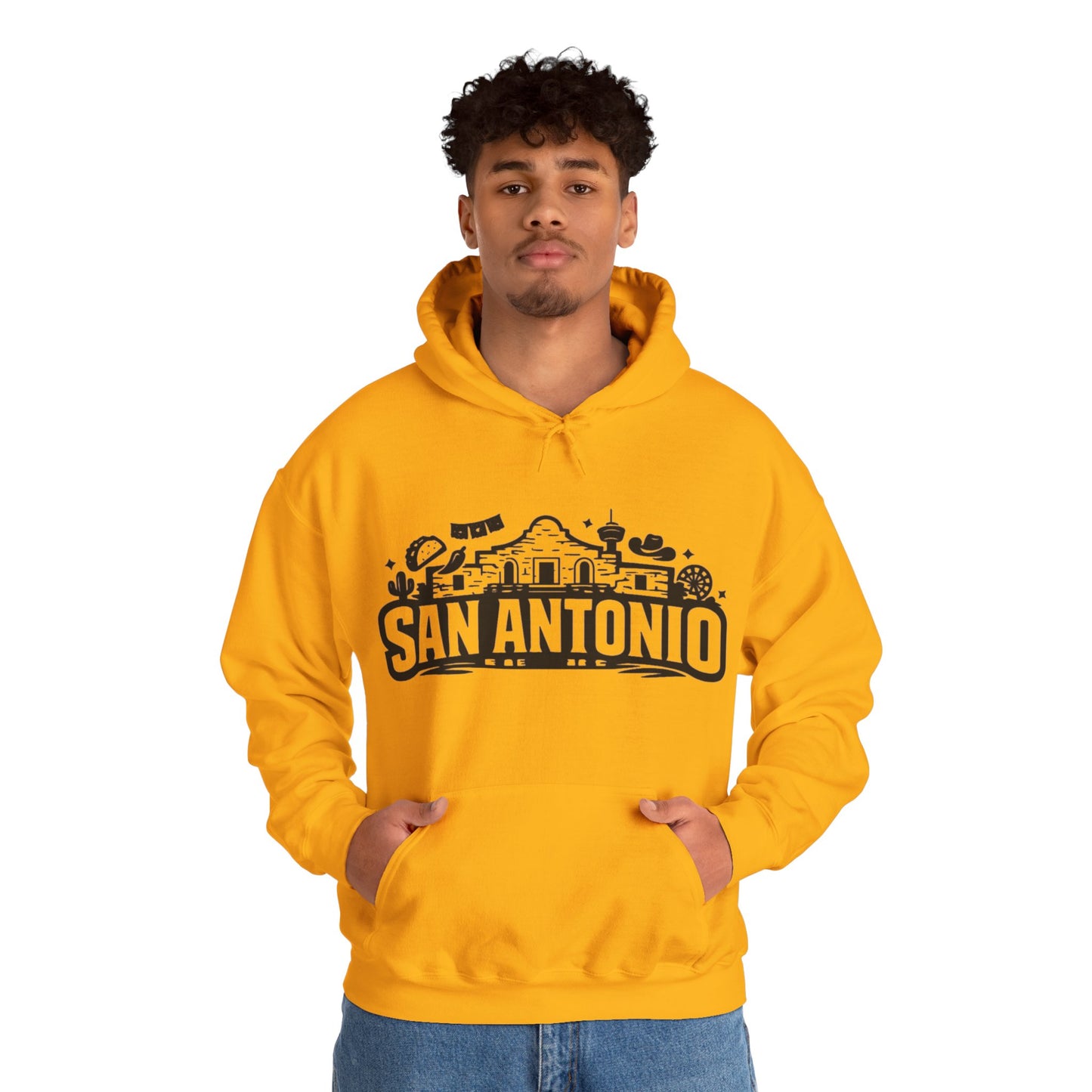 San Antonio Hoodie | Alamo City Texas Pride Graphic Unisex Pull-Over
