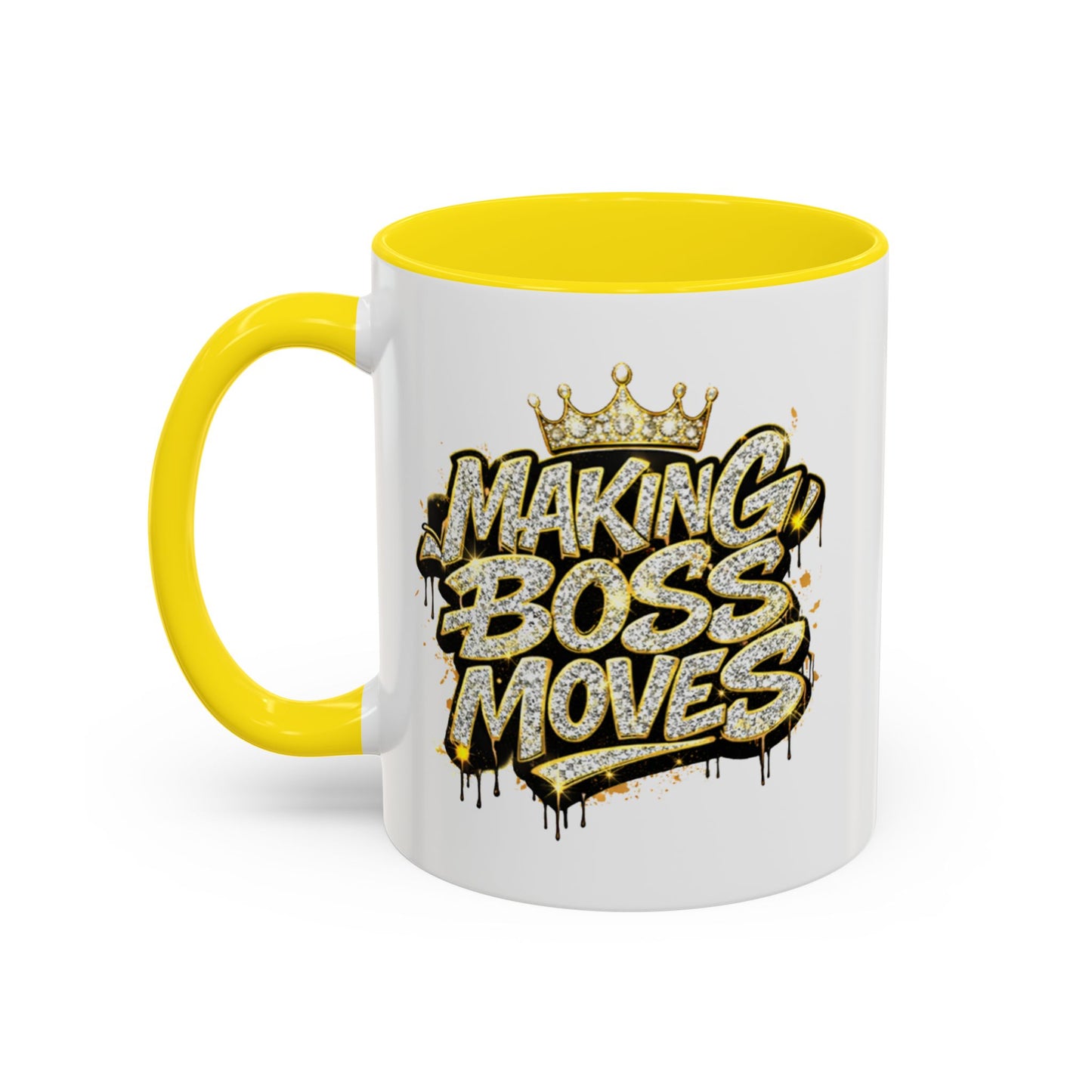 MAKING BOSS MOVES - Accent Coffee Mug (11, 15oz)