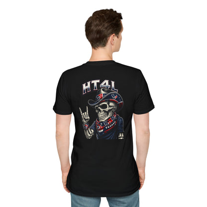 HT4L SKELETON DUDE REP DA H - Unisex Softstyle T-Shirt