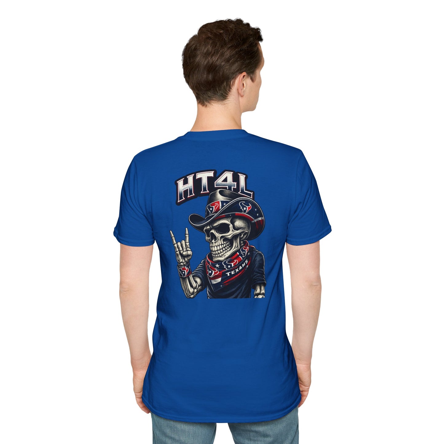 HT4L SKELETON DUDE REP DA H - Unisex Softstyle T-Shirt