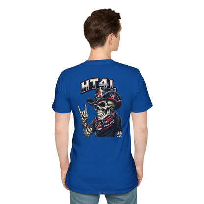 HT4L SKELETON DUDE REP DA H - Unisex Softstyle T-Shirt