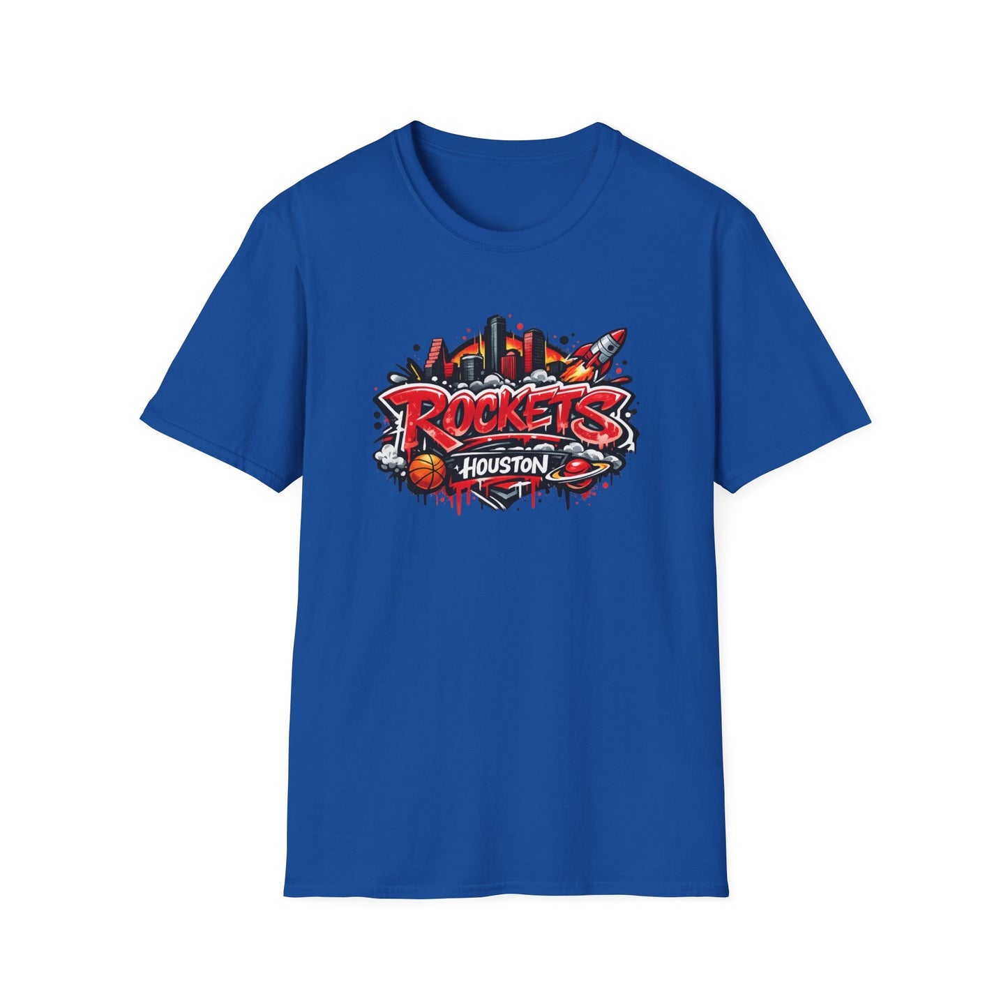 HOUSTON ROCKETS - DESIGN - Unisex Soft Style T-Shirt