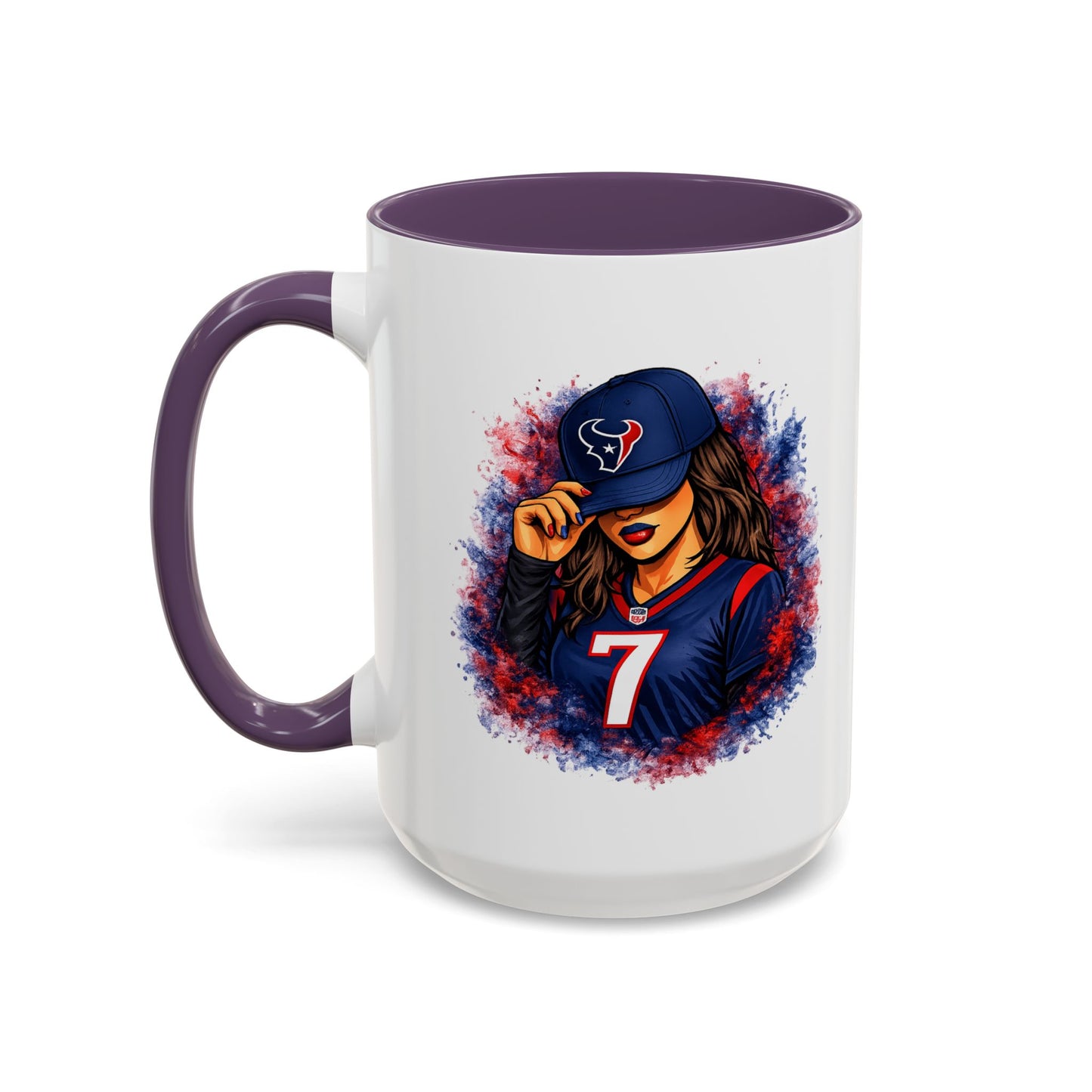 TEXANS GIRL REPPIN - Accent Coffee Mug (11, 15oz)