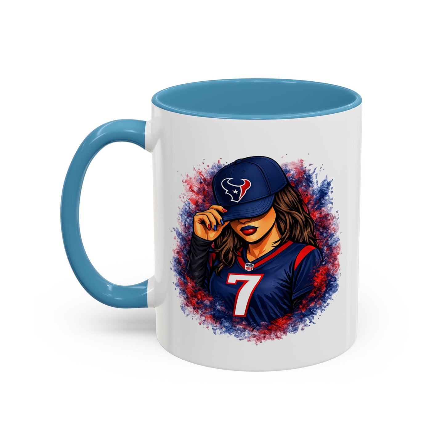 TEXANS GIRL REPPIN - Accent Coffee Mug (11, 15oz)