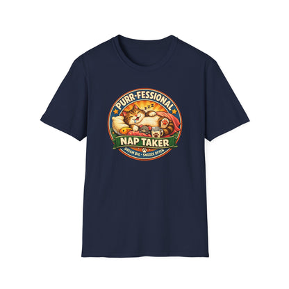PURR-FESSIONAL NAP TAKER - Unisex Soft Style T-Shirt