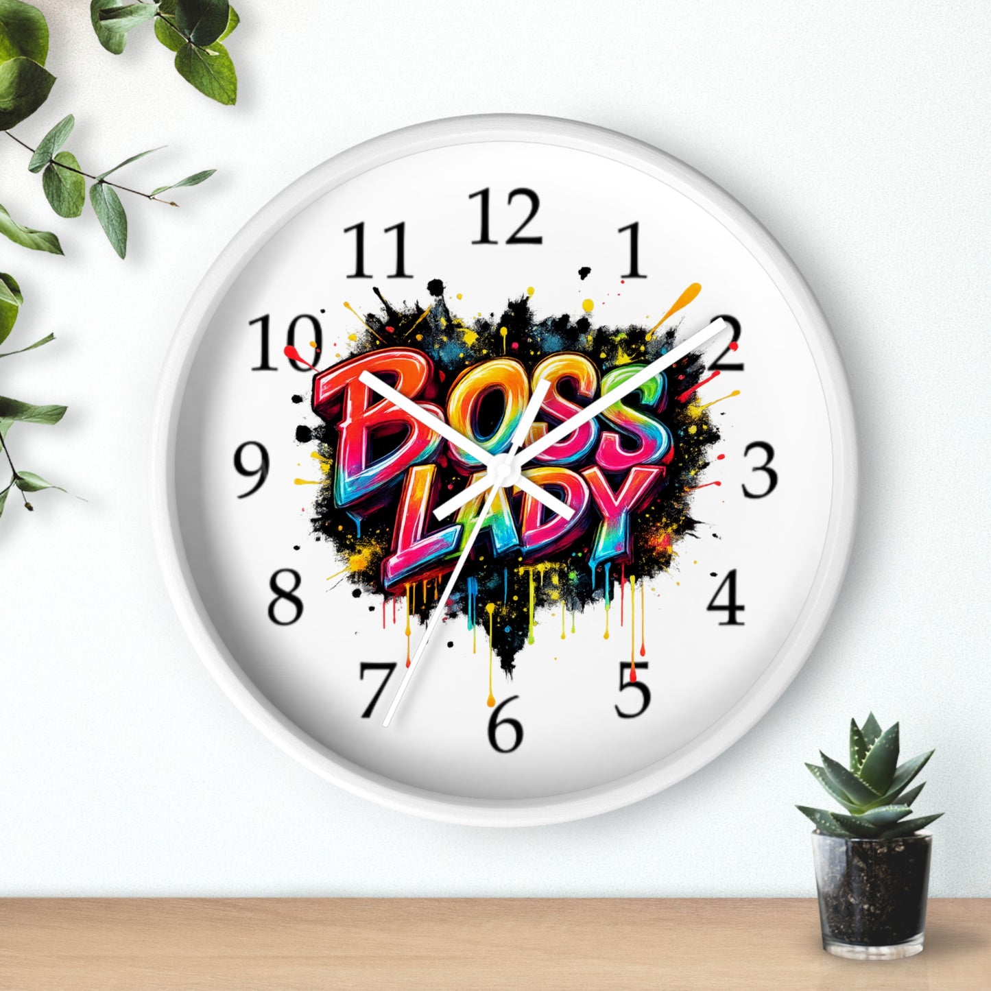 Boss Lady Wall Clock | Empowering Home Decor Gift for Women
