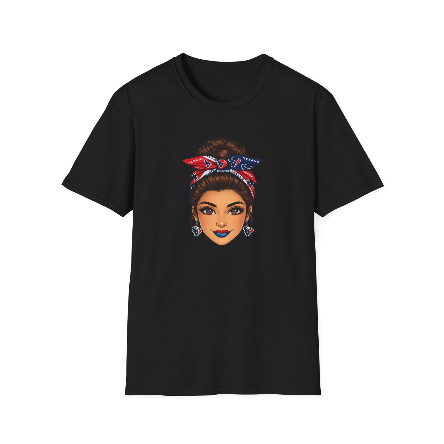 TEXANS FAN GIRL-FACE - Unisex Soft Style T-Shirt