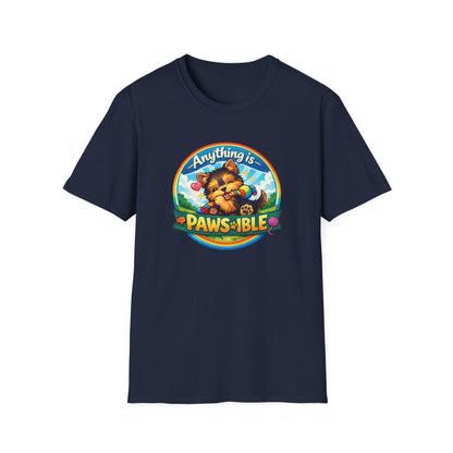 ANYTHING IS PAWSIBLE-PUPPY - Unisex Soft Style T-Shirt